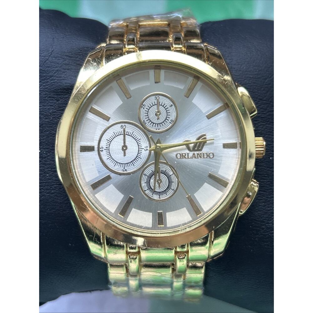 Orlando Gold Tone Men’s Quartz Watch